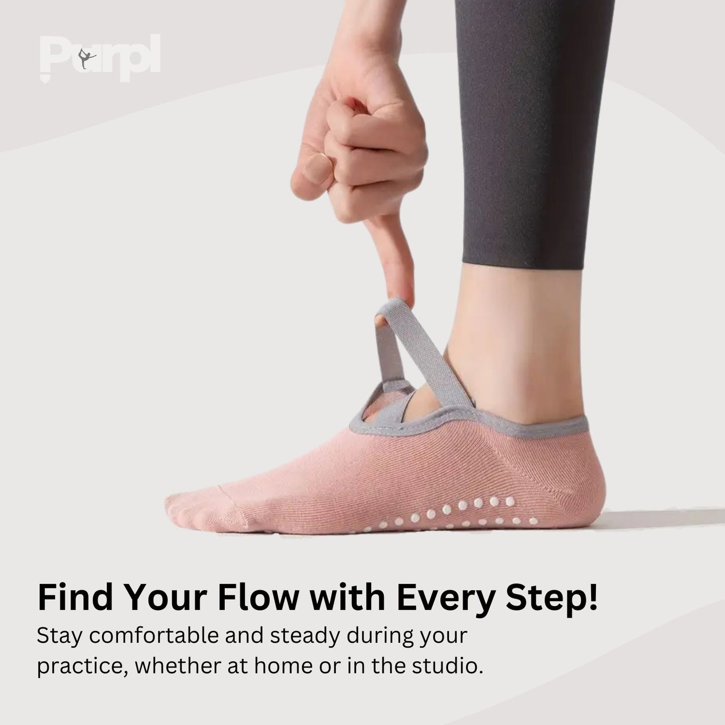 Purpl™ Soft Yoga Socks