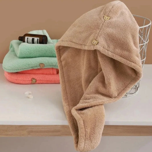 Quick Dry Hair Towel (Random Color)