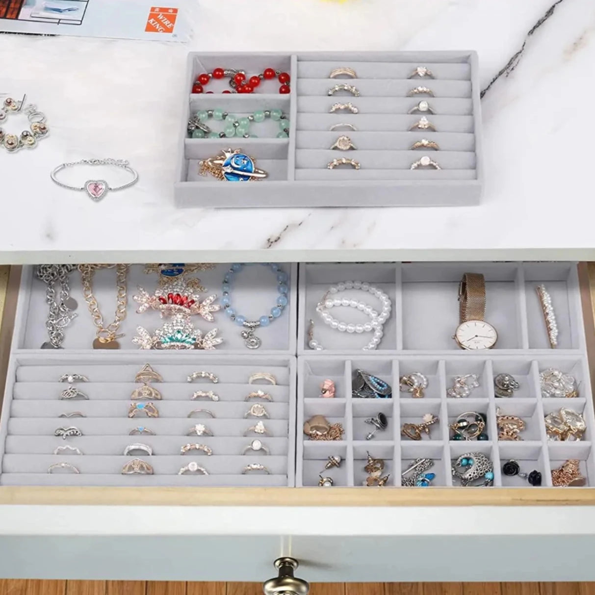 Jewelry Storage Organizer (4 Pcs Set)