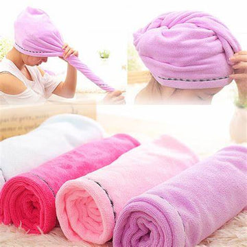 Quick Dry Hair Towel (Random Color)